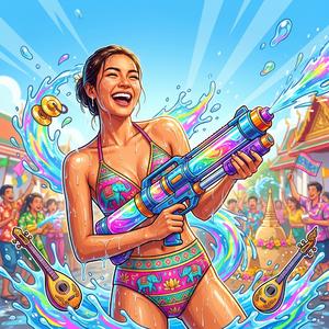 สายยางสู้มือสามช่าแดนซ์สงกรานต์