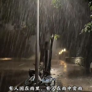 站在雨中看着你