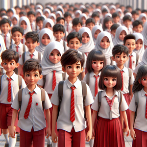 Berangkat ke Sekolah