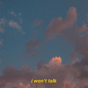 i won't talk