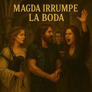 Magda irrumpe la boda