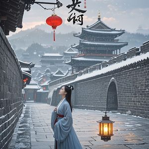 晋阳迟来的雪-窑上坡