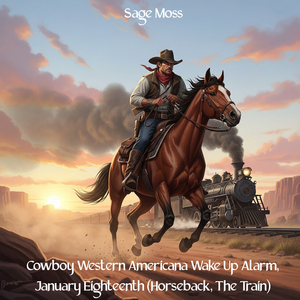 Cowboy Western Americana Wake Up Alarm, January Eighteenth (Horseback, The Train) (Instrumental Acoustic Country, Electric Twang, Pedal Steel Guitar and Piano Version)