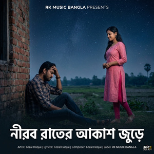 নীরব রাতের আকাশ জুড়ে