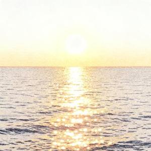 波光粼粼的海