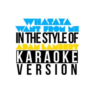 Whataya Want from Me (In the Style of Adam Lambert) [Karaoke Version]