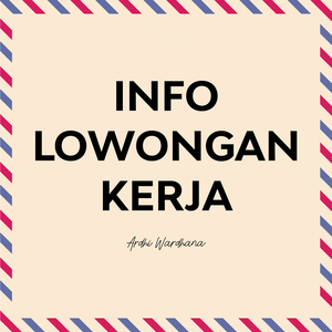 Info Lowongan Kerja