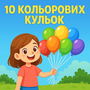 10 кольорових кульок