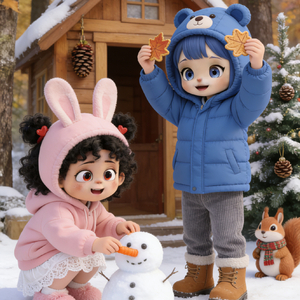 哪吒敖丙冬日堆雪人-第12集