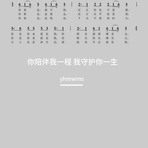 你陪伴我一程 我守护你一生