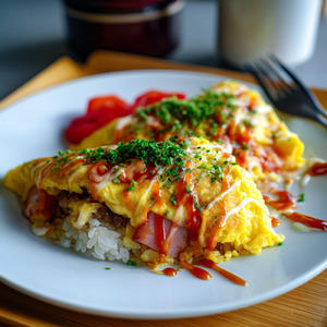 オムライスとケチャップの魔法