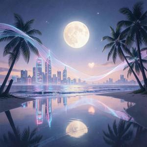 City lights are turning blue