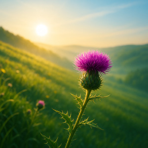 산바람에 피는 가시꽃