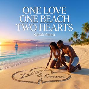 one love one beach two hearts