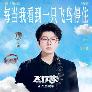 每当我看到一只飞鸟停住