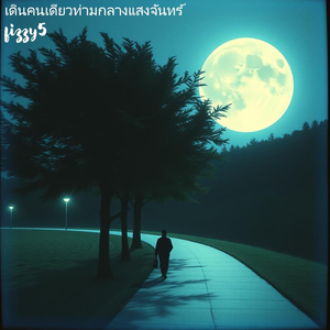 เดินคนเดียวท่ามกลางแสงจันทร์