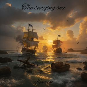 The surging sea