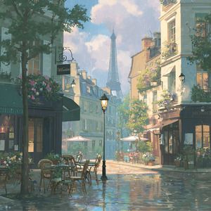 雨上がりの散歩道