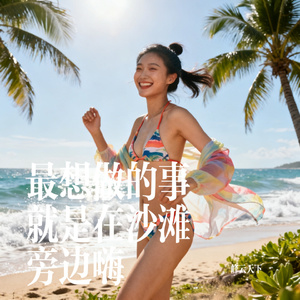 最想做的事就是在沙滩旁边嗨