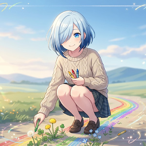 歩幅とクレヨン
