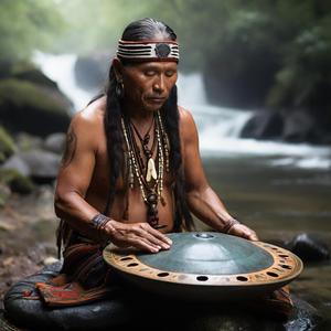 Native Shamanic Healing Handpan Music Outside