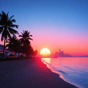Sunset on the coastline (Radio Edit)