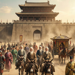 商山四皓入长安