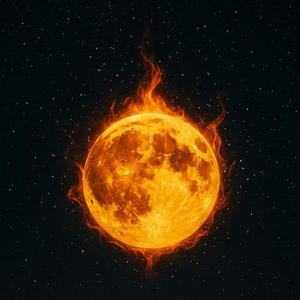 Lua em chamas