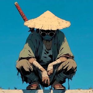河畔老人