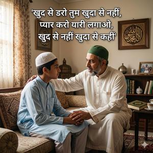 खुद से डरो तुम, खुदा से नहीं, प्यार करो, यारी लगाओ, खुद से नहीं, खुदा से कहीं