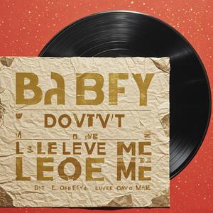 Baby, don't leave me