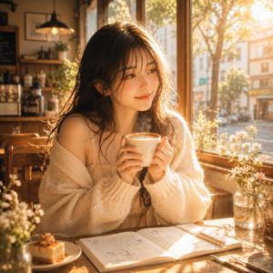午後のカフェラテ