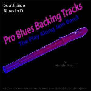 Pro Blues Backing Tracks (South Side Blues in D) [12 Blues Choruses] [For Recorder Players]