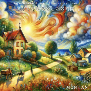 乾いた大地に朝もや時間の国