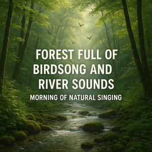 Forest Full of Birdsong and River Sounds, Whispers of the Clear River