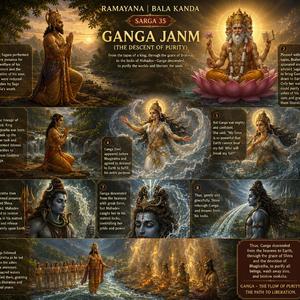 Ramayana | Bala Kanda | Sarga 35: Ganga Janm (The Descent of Purity)