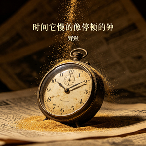时间它慢的像停顿的钟