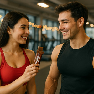 プロテインバーで始まる、恋のバレンタインワークアウト。