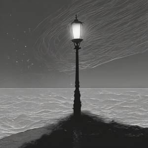 夜空中闪光的我