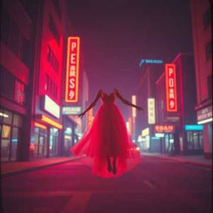 Алое платье