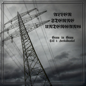 Herbstlaub das die Gräber bedeckt