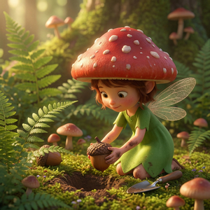 雨上がりの妖精の森