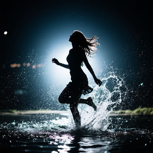 夜の飛沫（しぶき）