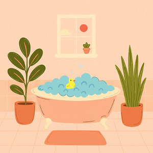 modern bathtub