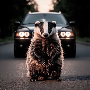 Тихо в лесу только не спит Барсук