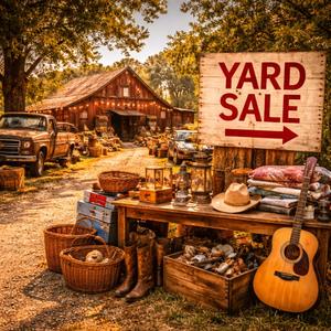 Country yard sale