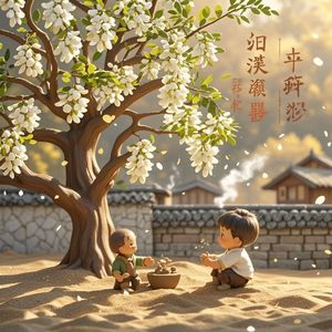 槐花落满掌心沙_浮玉