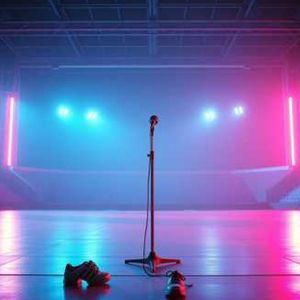 夜明け前のステージ