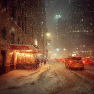Snowfall in New York