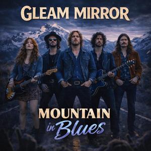 Mountain in blues